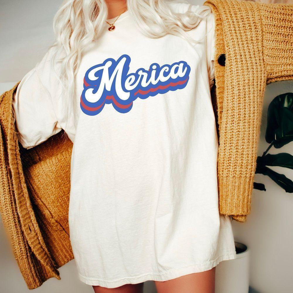 Retro Merica Font Usa Vuitino Merch